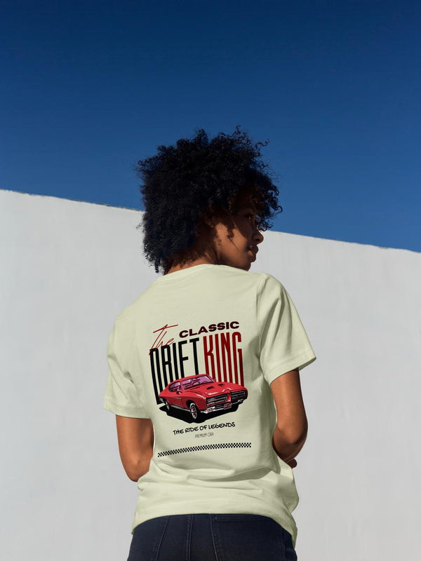 Soleil Ora Off White Off-Shoulder T-Shirt